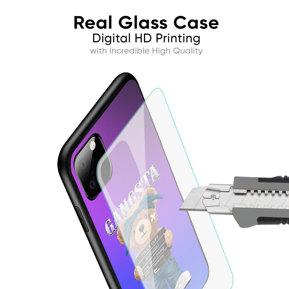 Gangsta Bear Glass Case for Samsung Galaxy M56 5G