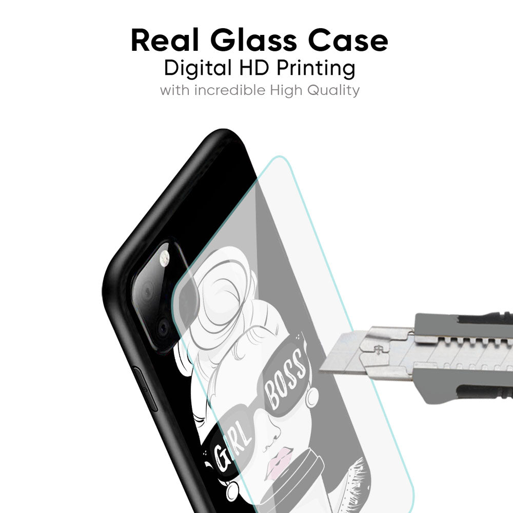 Girl Boss Glass Case For Samsung Galaxy M56 5G