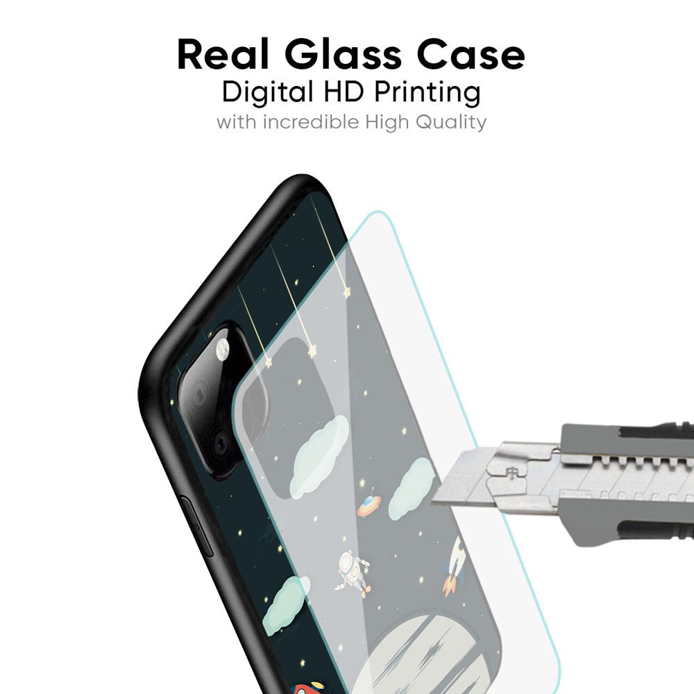 Astronaut Dream Glass Case For Realme 12X 5G