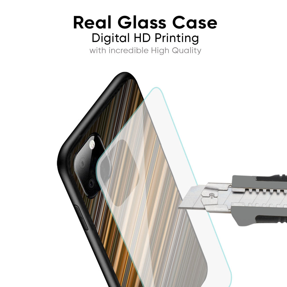 Diagonal Slash Pattern Glass Case for Vivo T5 Pro 5G