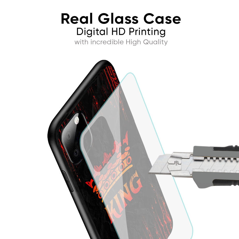 Royal King Glass Case for Samsung Galaxy M56 5G