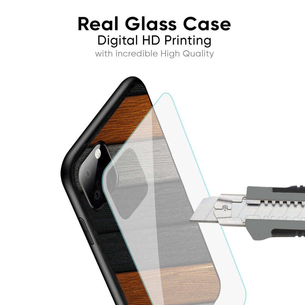 Tri Color Wood Glass Case for Samsung Galaxy A57 5G