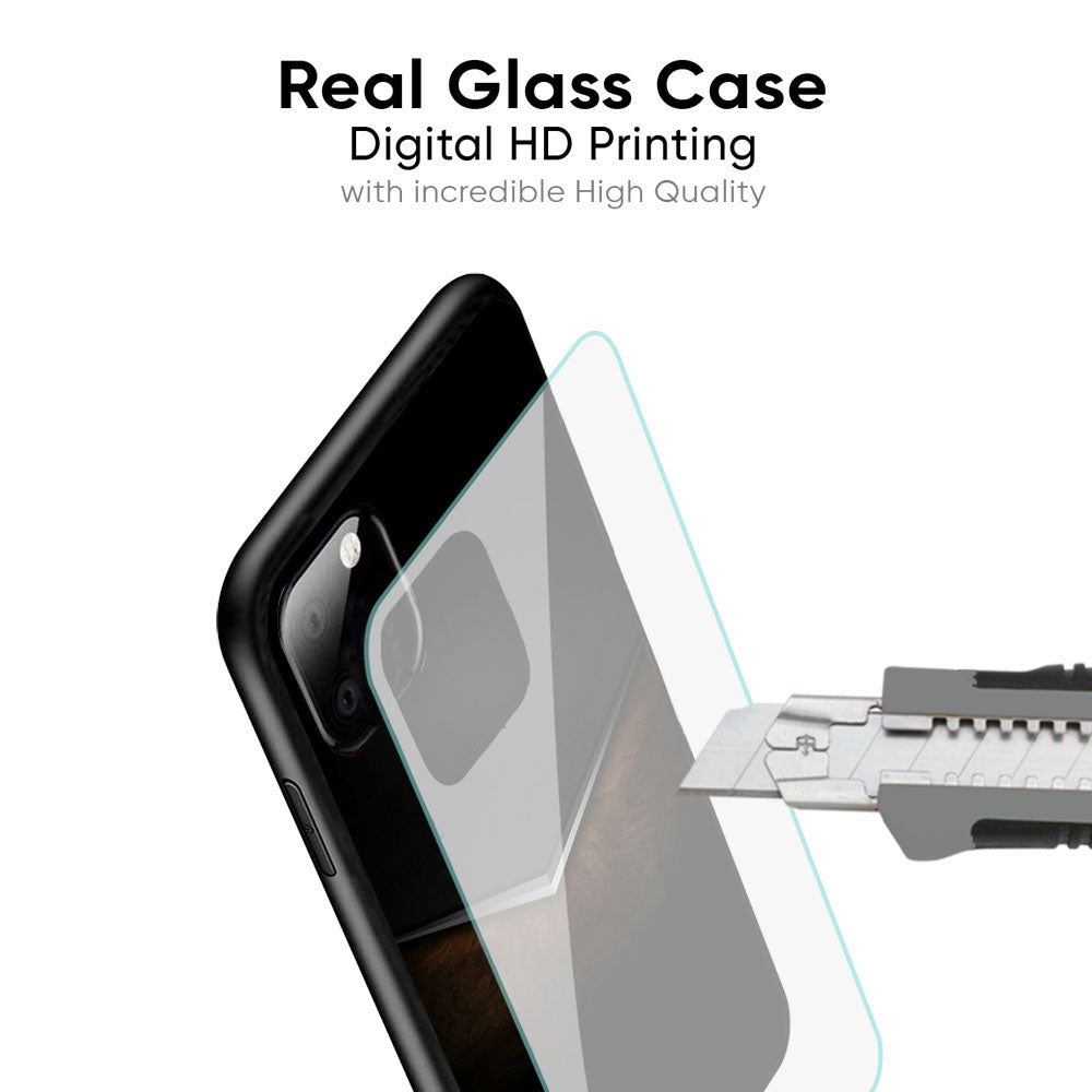 Dark Walnut Glass Case for OnePlus 15R 5G