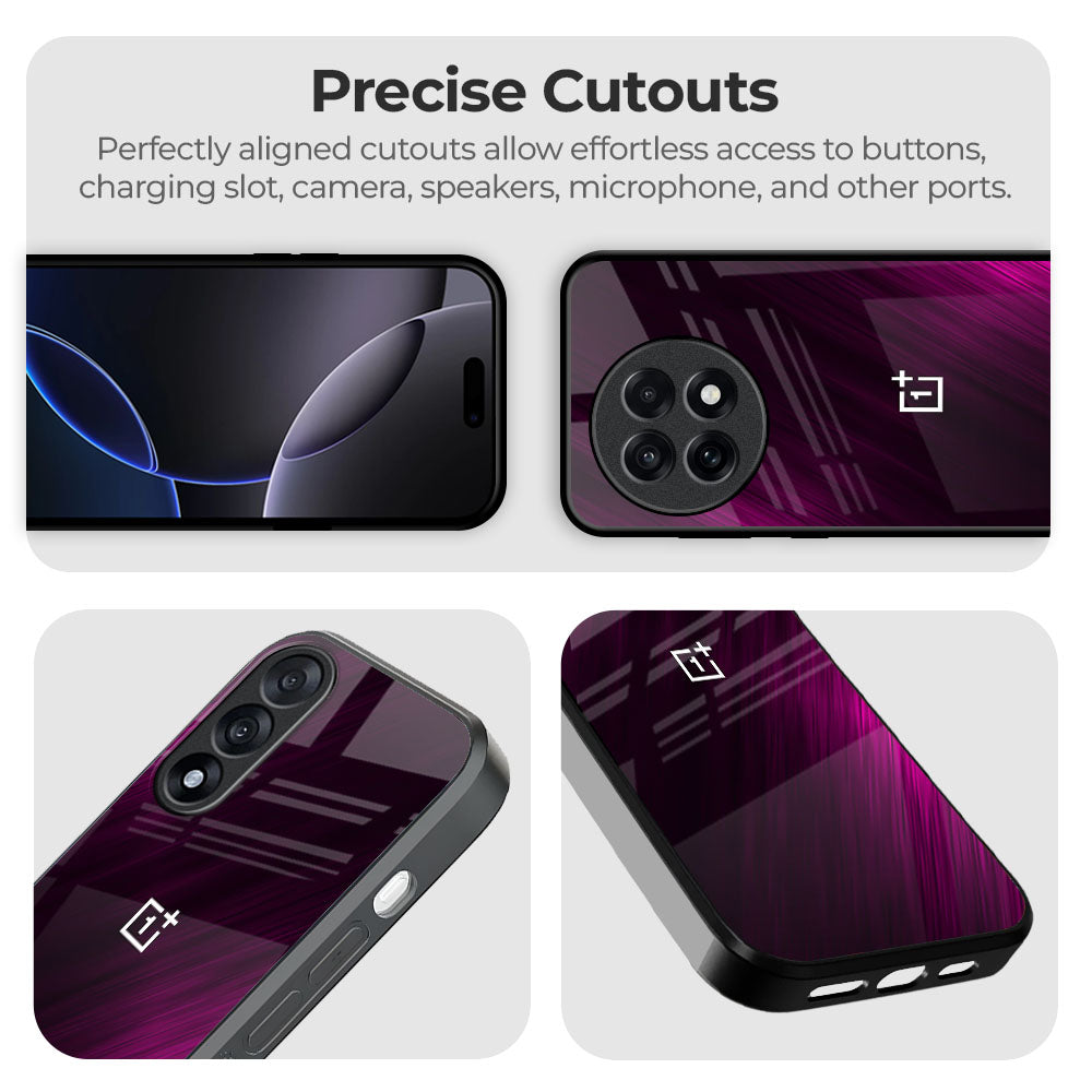 Pink Hairline Glass Case