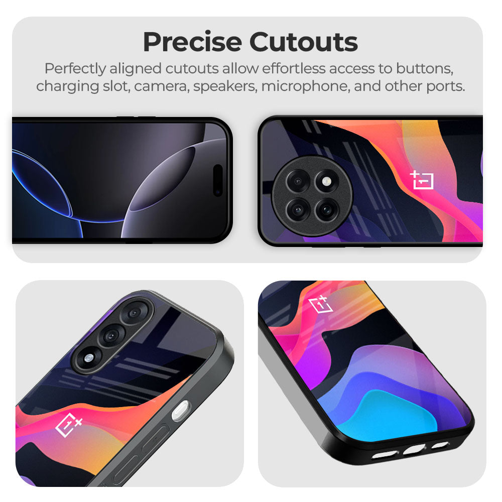 Colorful Fluid Glass Case