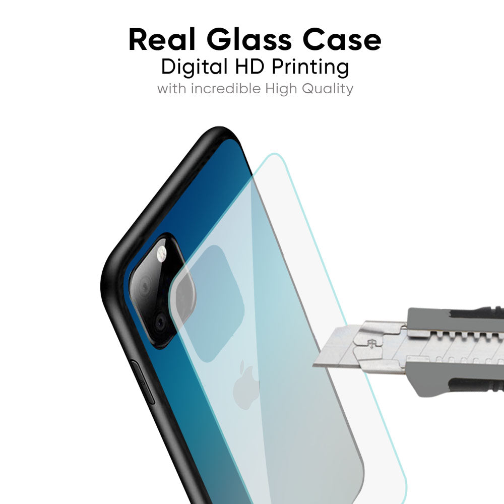 Sea Theme Gradient Glass Case for iPhone 17 Air