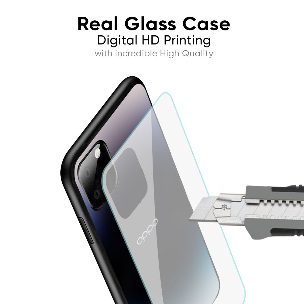 Black Obsidian Glass Case for Oppo Reno14 5G