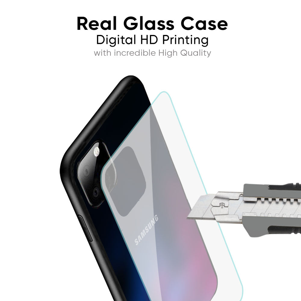 Pink Smudge Glass Case for Samsung Galaxy M56 5G