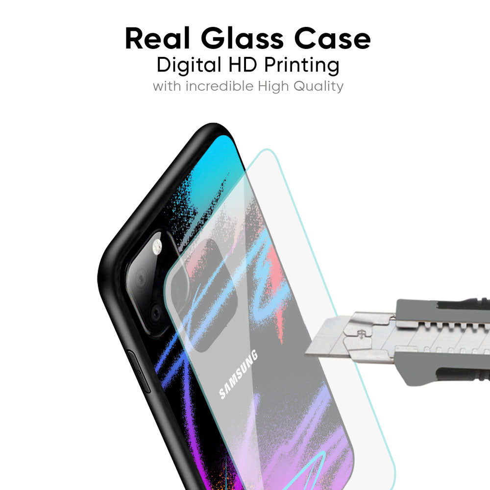 Brushy Color Glass Case for Samsung Galaxy M56 5G
