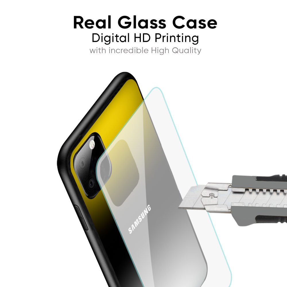 Yellow Shadow Glass Case for Samsung Galaxy M56 5G