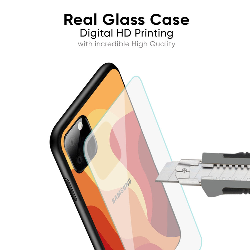 Magma Color Pattern Glass Case for Samsung Galaxy M56 5G