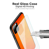 Tangy Orange Glass Case for Vivo V40e 5G