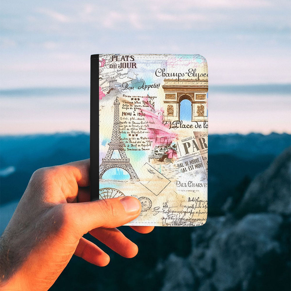 Colourful Paris Passport Cover