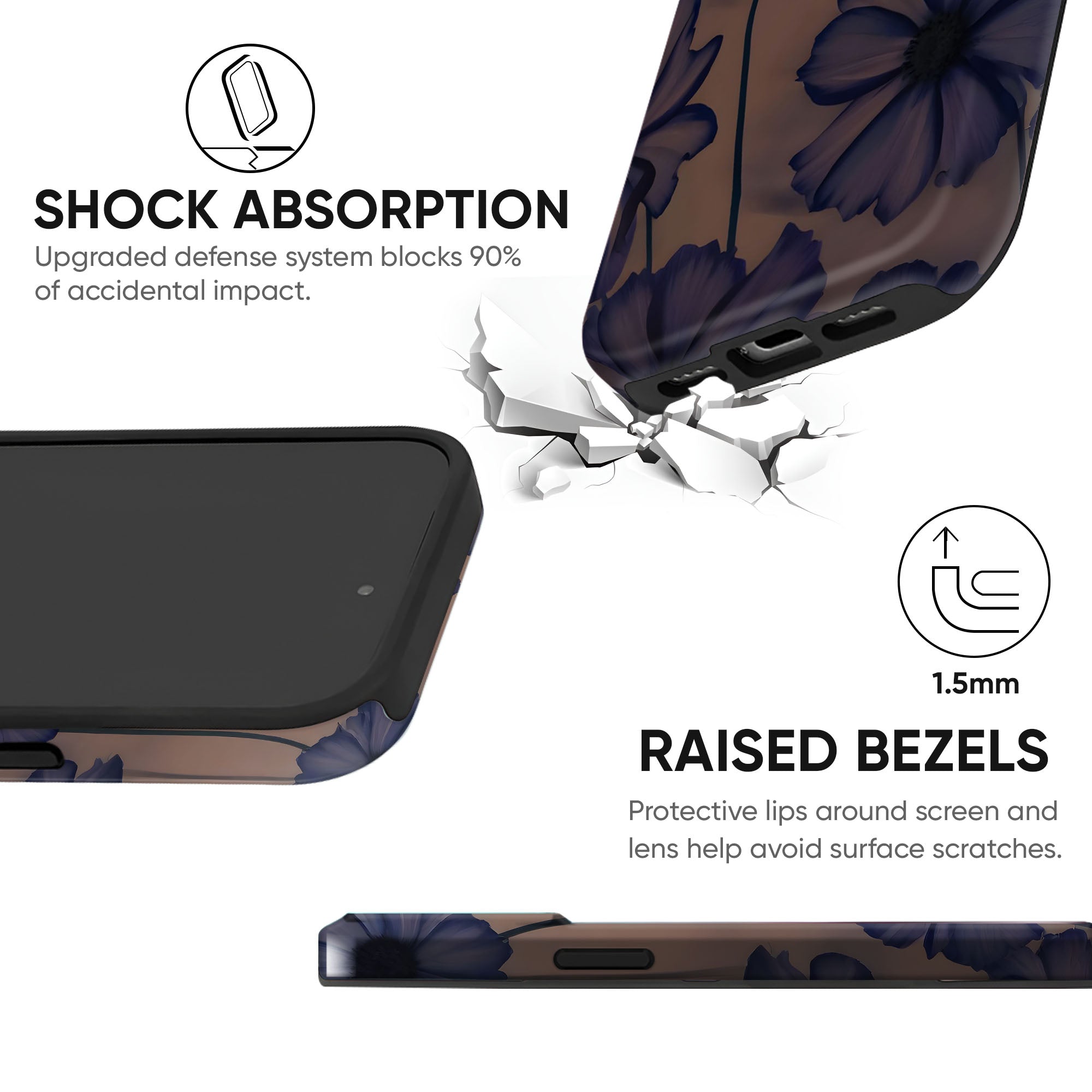 Blue Petal Haze Tough Case