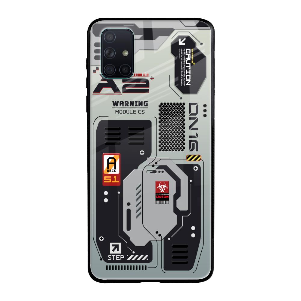 Techno Vibes Samsung Galaxy A71 Glass Back Cover Online