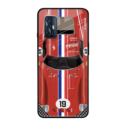 Racing Vintage Vivo V17 Glass Back Cover Online