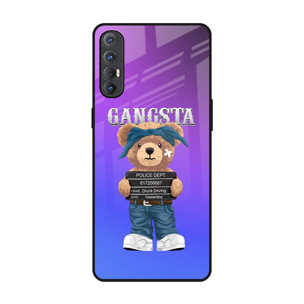 Gangsta Bear Oppo Reno 3 Pro Glass Back Cover Online