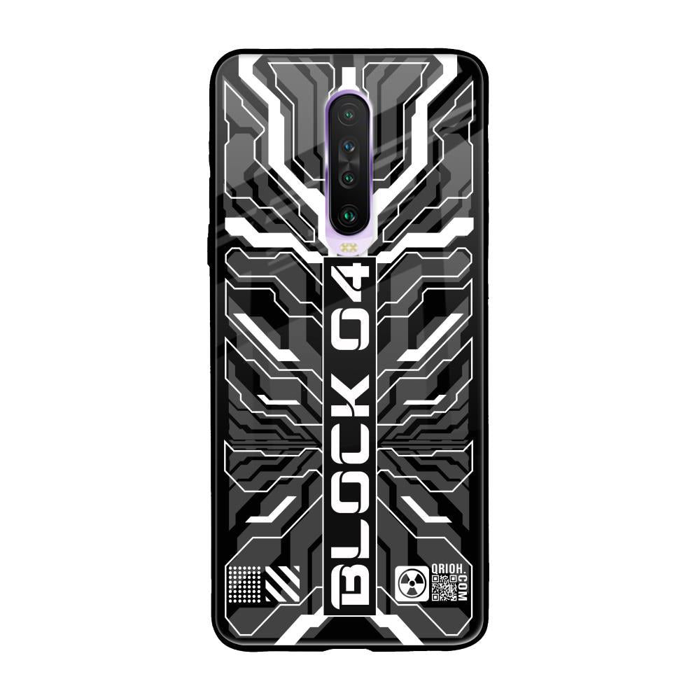 Monochrome Magic Poco X2 Glass Back Cover Online