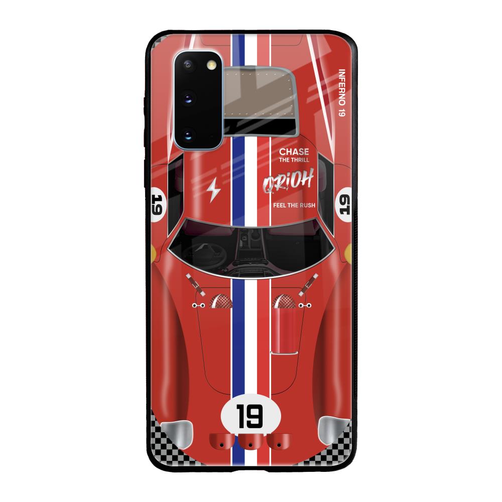 Racing Vintage Samsung Galaxy S20 Glass Back Cover Online