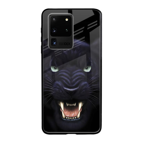 Angry Black Leopard Samsung Galaxy S20 Ultra Glass Back Cover Online