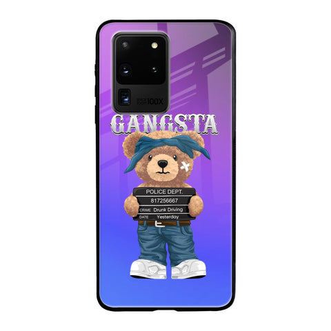 Gangsta Bear Samsung Galaxy S20 Ultra Glass Back Cover Online