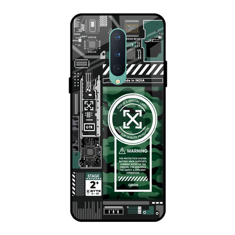 Green Camo Circuit OnePlus 8 Glass Back Cover Online