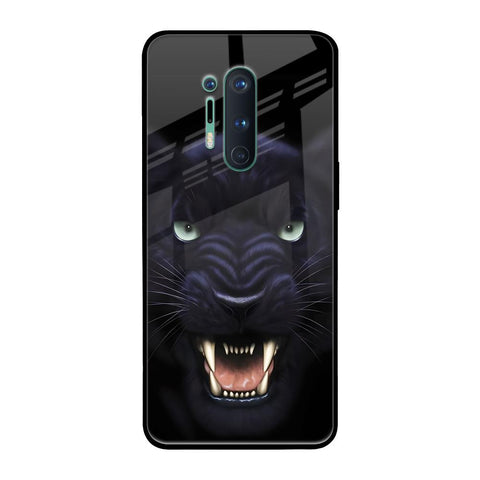 Angry Black Leopard OnePlus 8 Pro Glass Back Cover Online
