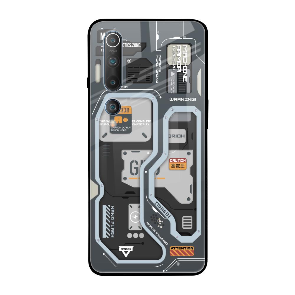 Retro Futuristic Xiaomi Mi 10 Glass Back Cover Online