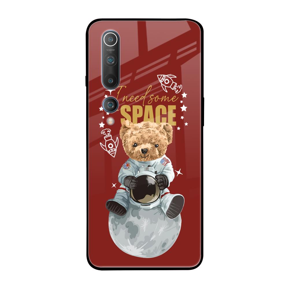 Astronaut Bear Xiaomi Mi 10 Glass Back Cover Online