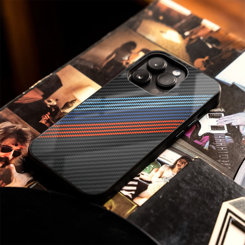 Carbon Inspired Glass Case