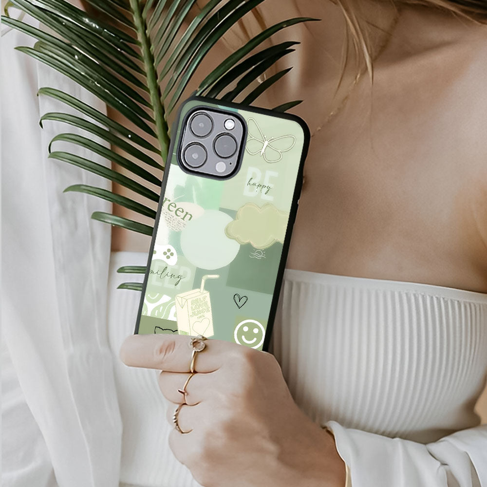Green Harmony Glass Case