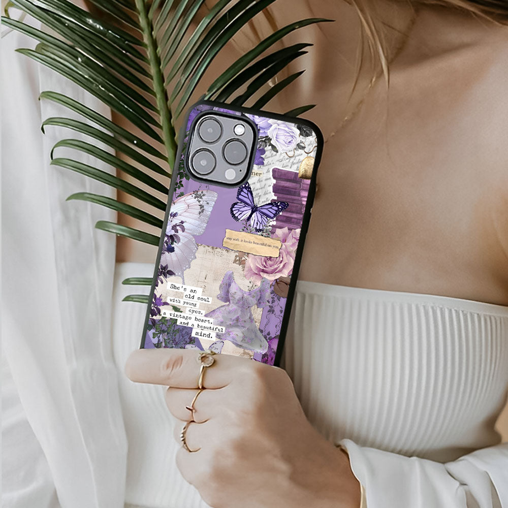 Violet Dreamscape Glass Case