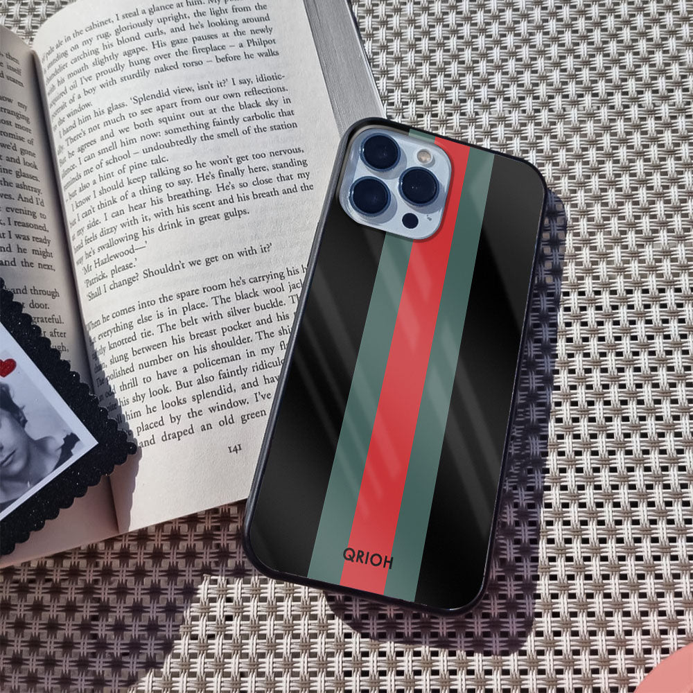 Vertical Stripes Glass Case