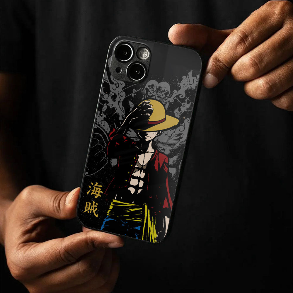 Dark Luffy Glass Case