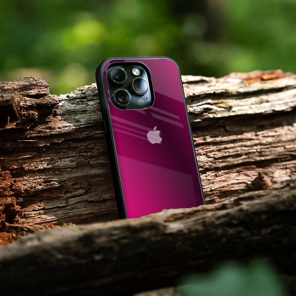 Pink Burst Glass Case