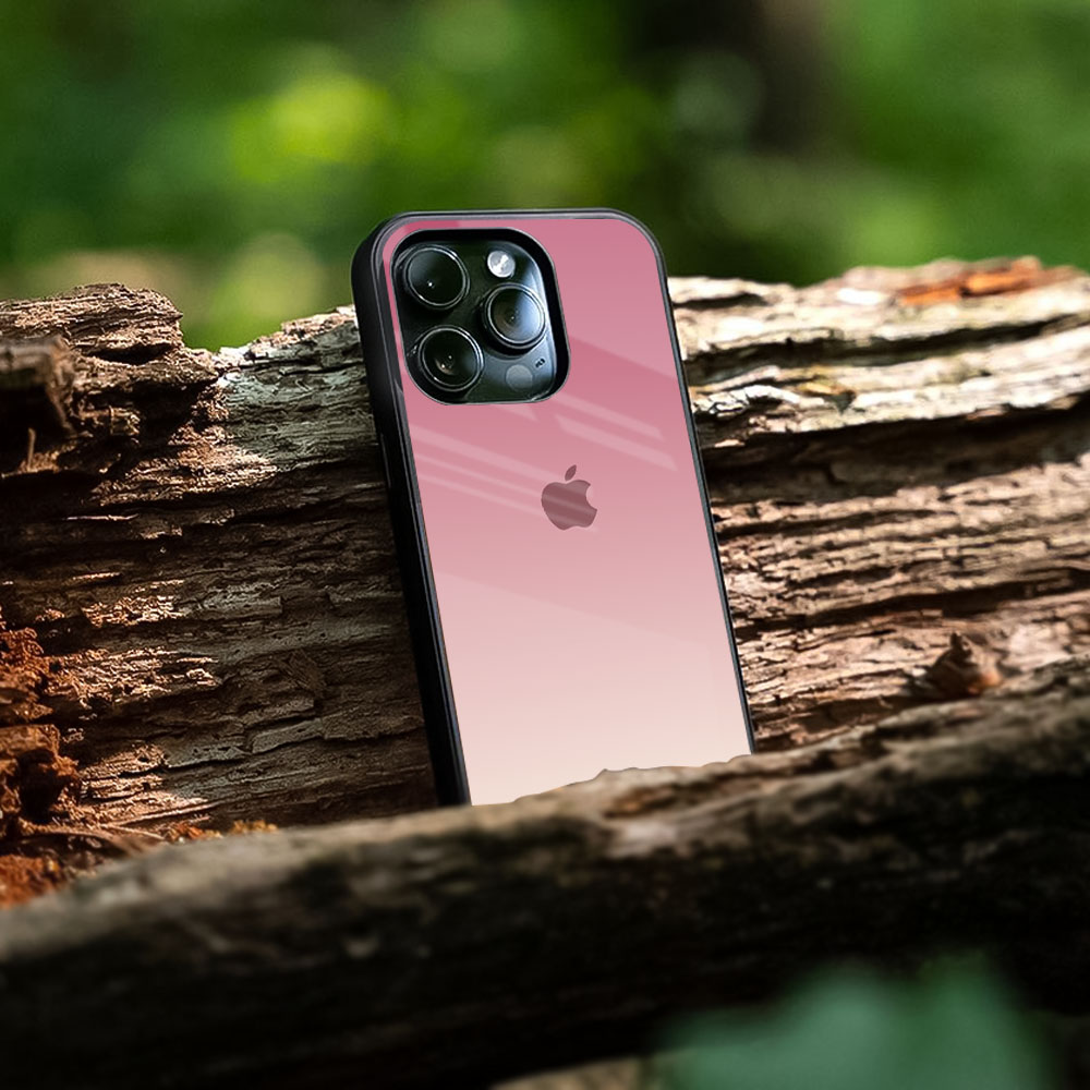 Blooming Pink Glass Case