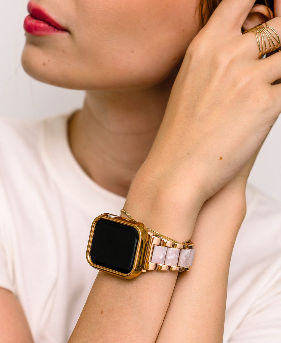 Rose Gold Seashell Apple Watch Strap