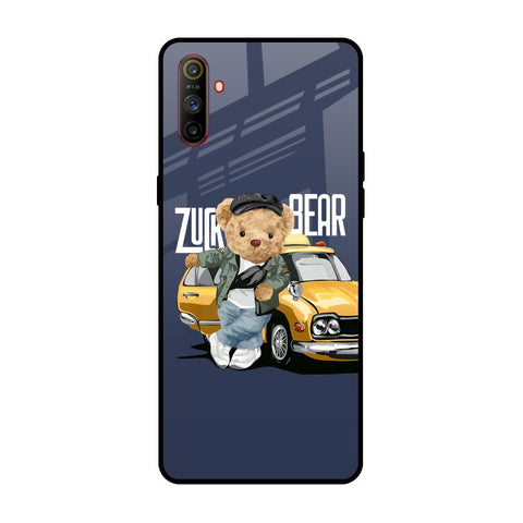 Adventurous Bear Realme C3 Glass Back Cover Online