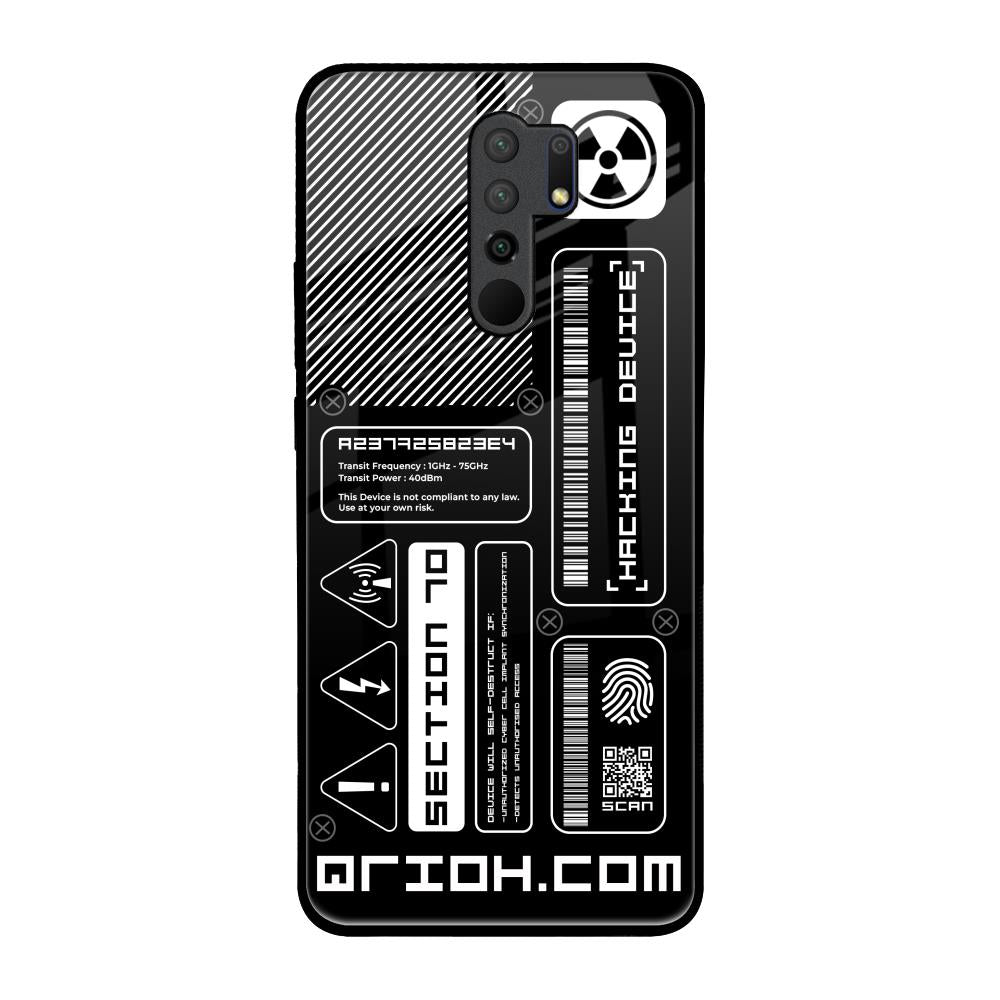 Futuristic Art Redmi 9 prime Glass Back Cover Online