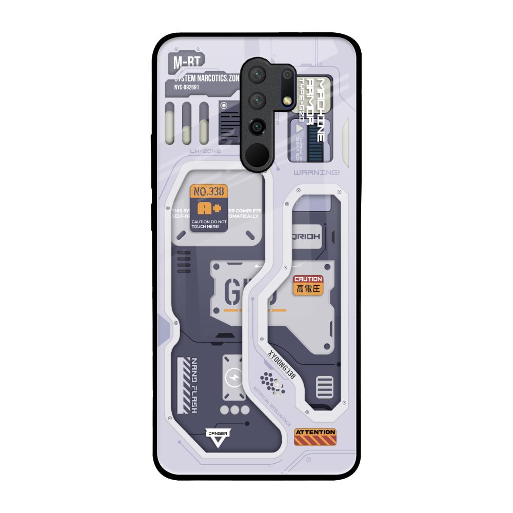 Tech Savvy Redmi 9 prime Glass Back Cover Online