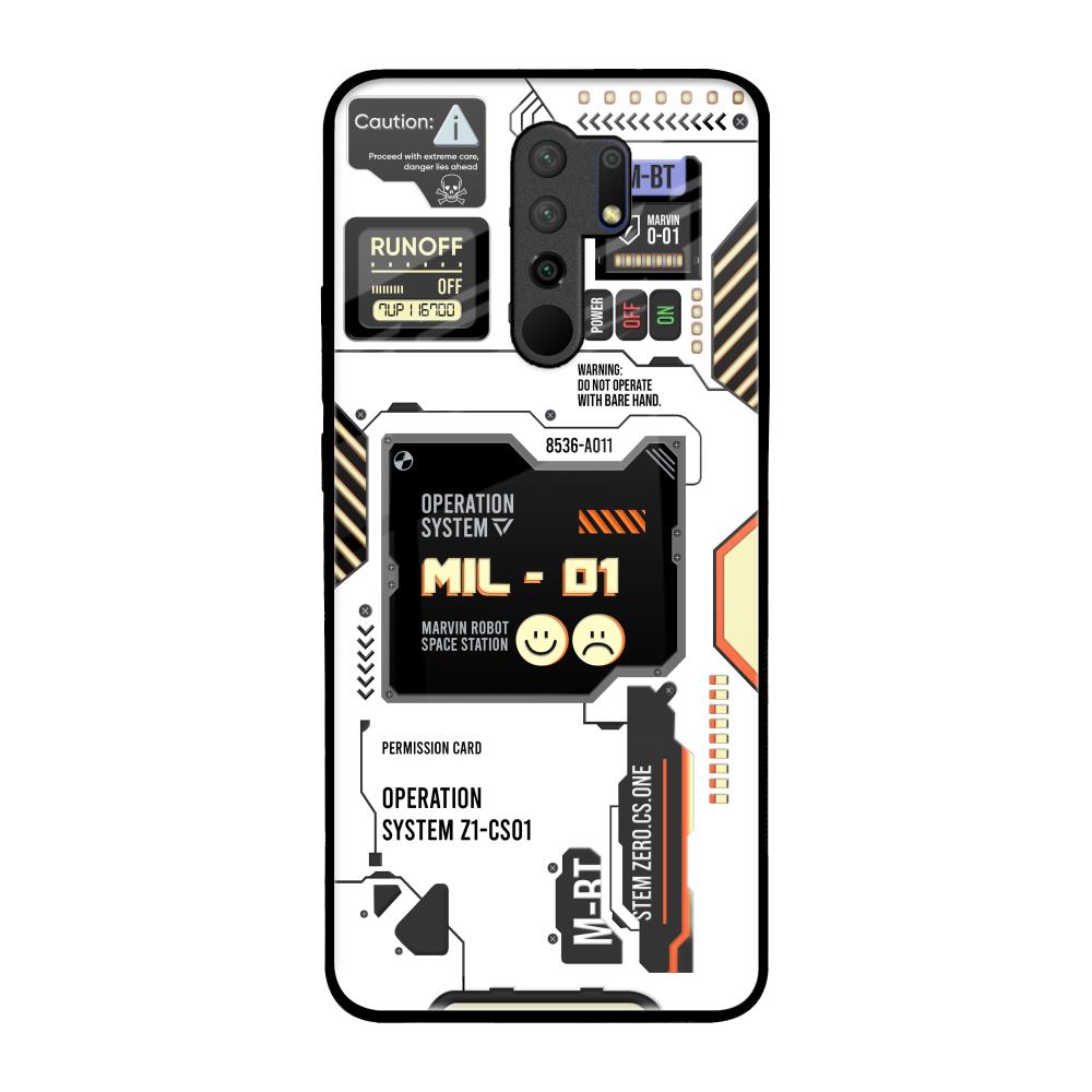 Tech Display Redmi 9 prime Glass Back Cover Online