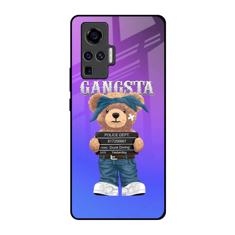 Gangsta Bear Vivo X50 Pro Glass Back Cover Online