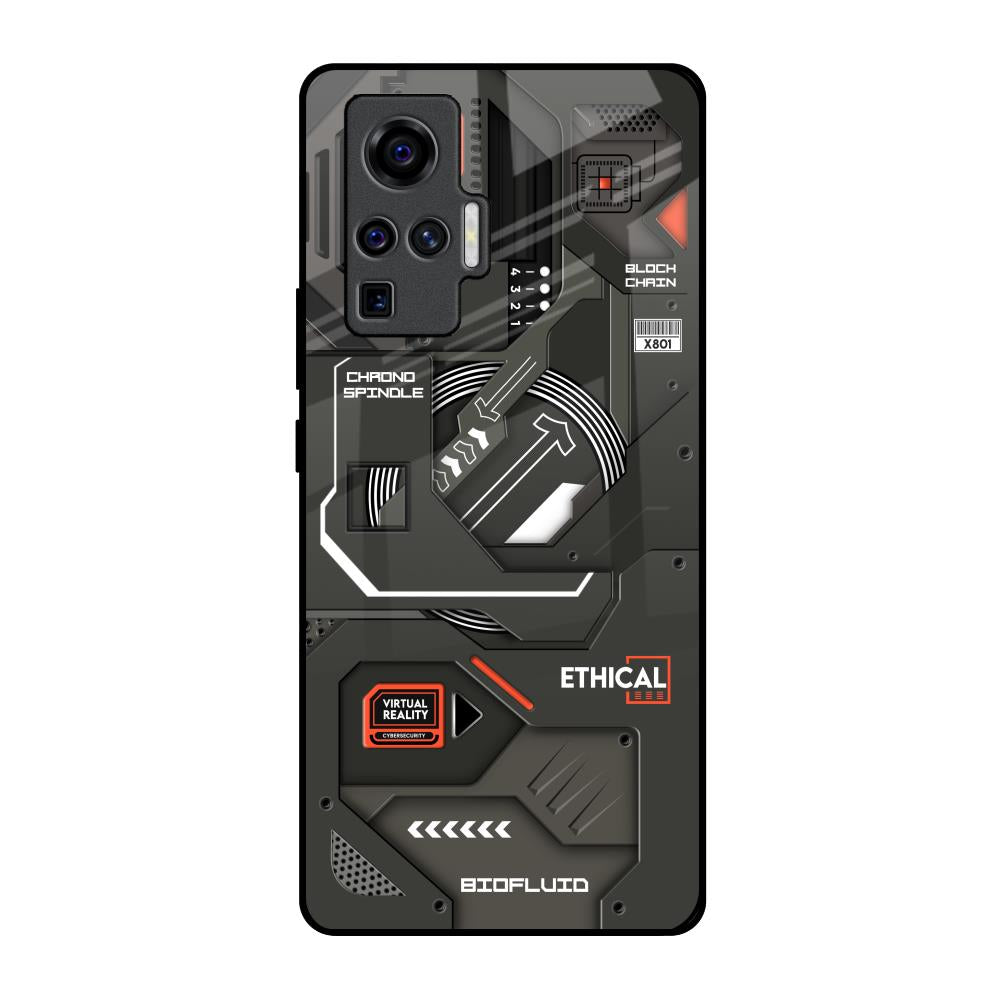 Tech Aesthetics Vivo X50 Pro Glass Back Cover Online