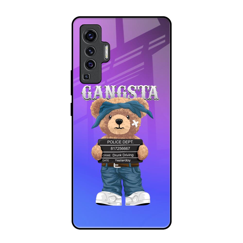Gangsta Bear Vivo X50 Glass Back Cover Online
