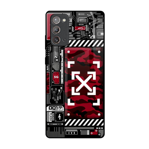 Technology Art Samsung Galaxy Note 20 Glass Back Cover Online