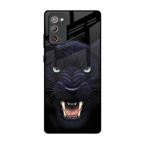 Angry Black Leopard Samsung Galaxy Note 20 Glass Back Cover Online