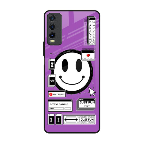 Code with Smile Vivo Y20 Glass Back Cover Online