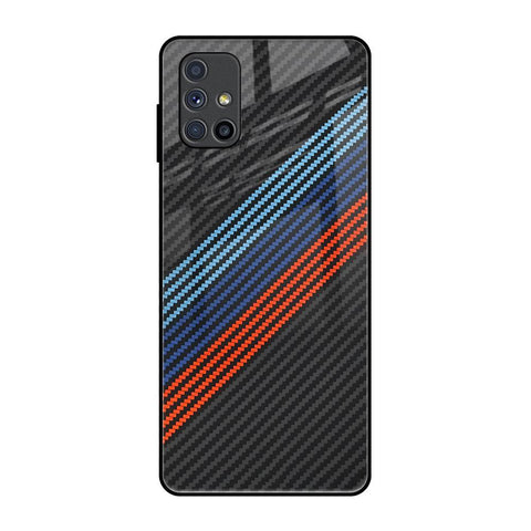 Carbon Inspired Samsung Galaxy M51 Glass Back Cover Online
