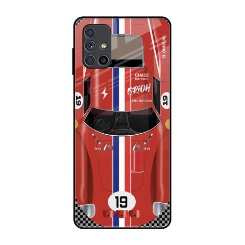 Racing Vintage Samsung Galaxy M51 Glass Back Cover Online