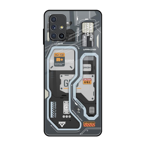 Retro Futuristic Samsung Galaxy M51 Glass Back Cover Online